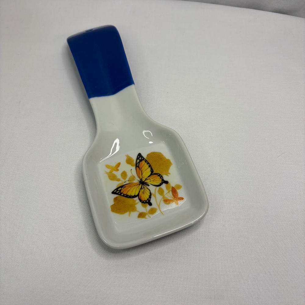 Vintage Otagiri Butterfly Spoon Rest Porcelain Made in Japan